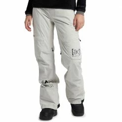 AK Burton Gore-Tex Summit Insulated Wintersporthose Solution Dyed Light Gray Damen