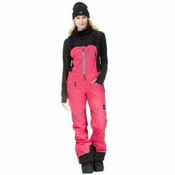 Picture Haakon Bib Skihose Mit Latz Neon Pink Damen