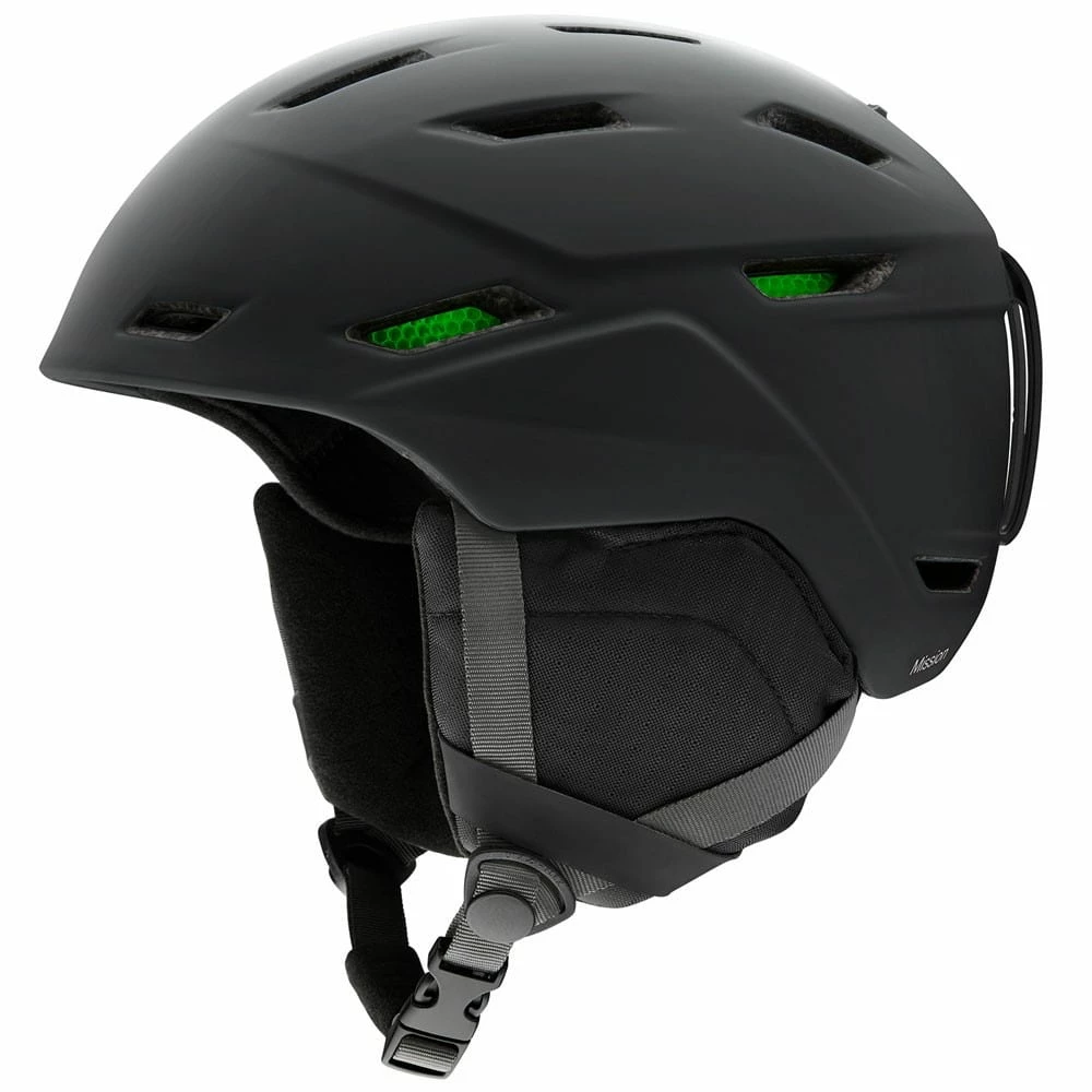Smith Mission Skihelm Matte Black Herren
